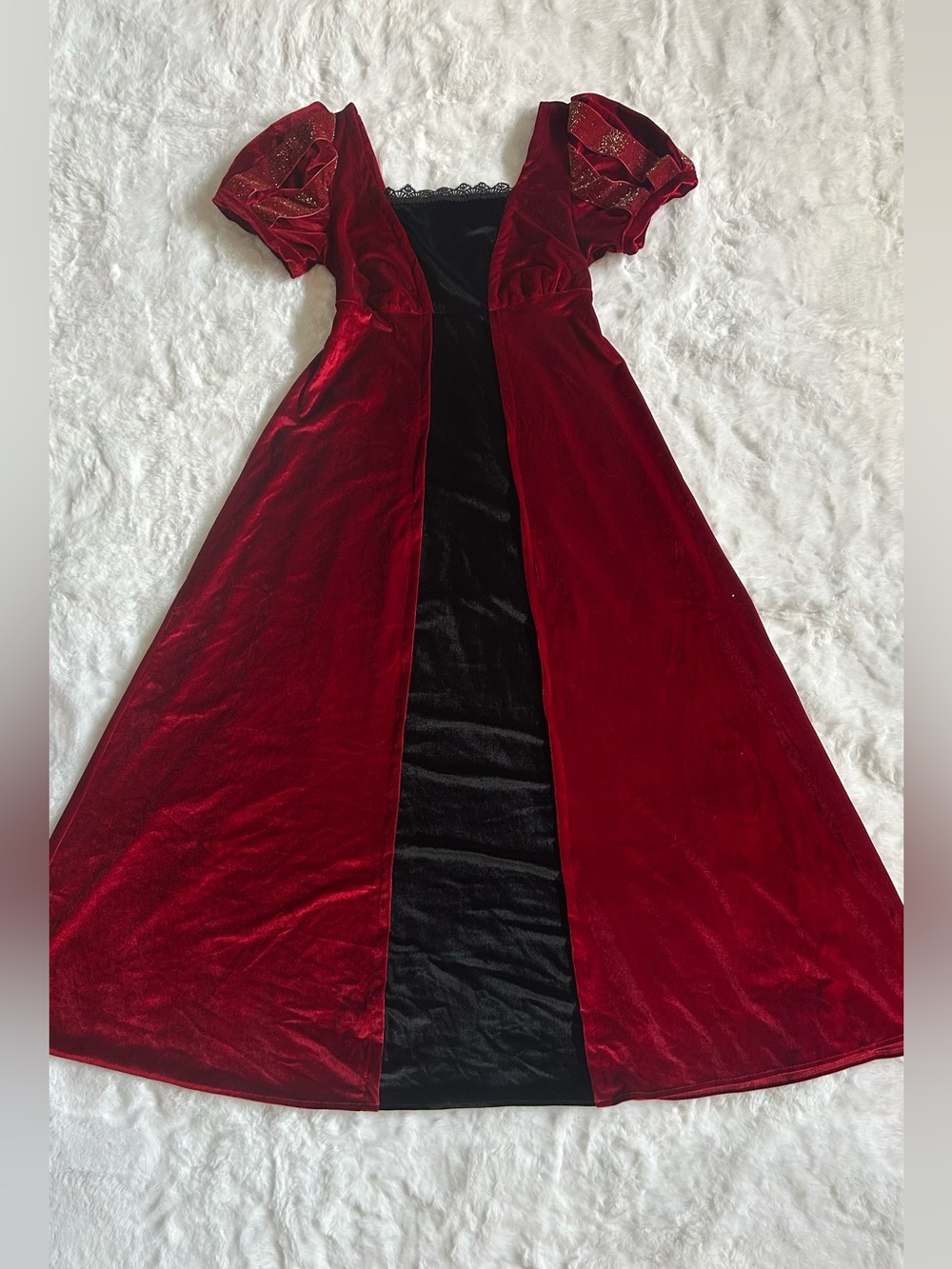 Red Velvet Renaissance Renfest Bridgerton Historical Queen Princess Dress